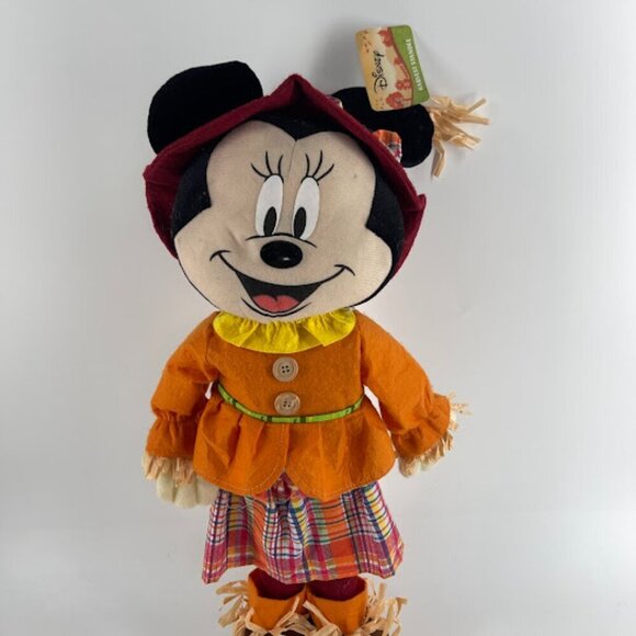 Disney Other - Disney Minnie Mouse Harvest Scarecrow Standee Greeters Fall 2018
